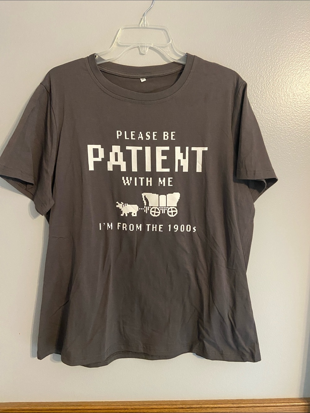 Please Be Patient With Me Graphic Tee - Charcoal